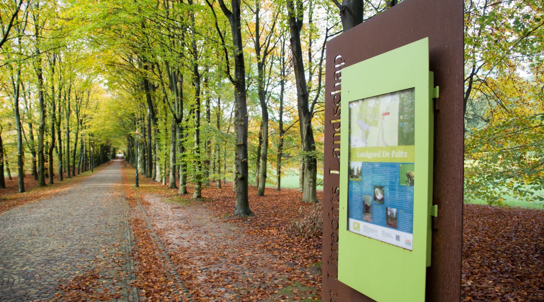 Informatiebord bij Landgoed De Paltz