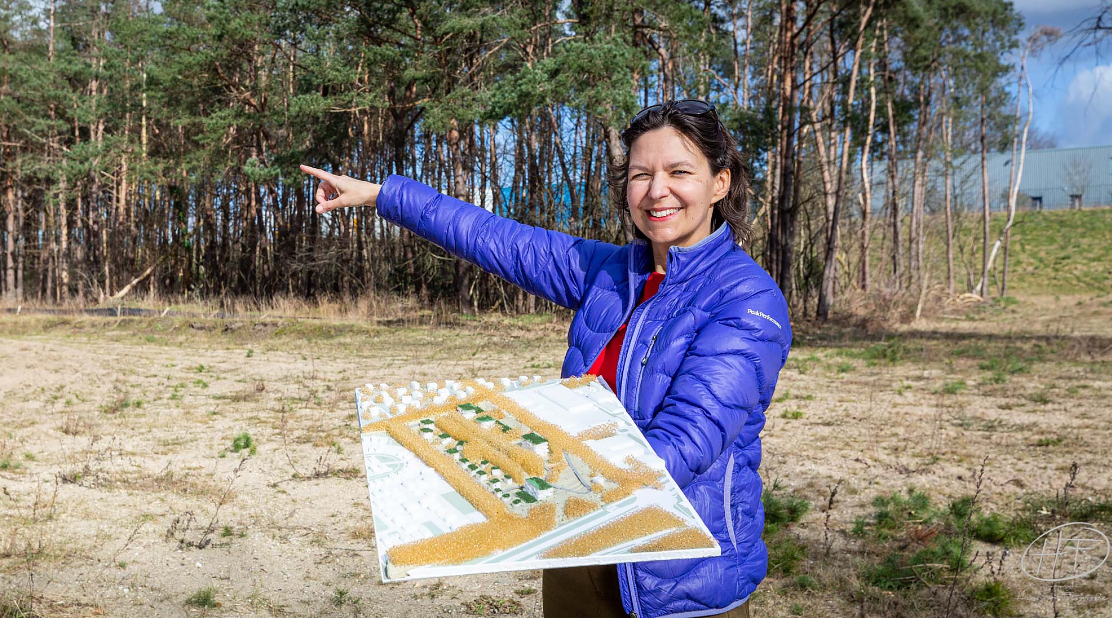 Stedenbouwkundige Merel Bakker bij woningbouwlocatie Sortie 16