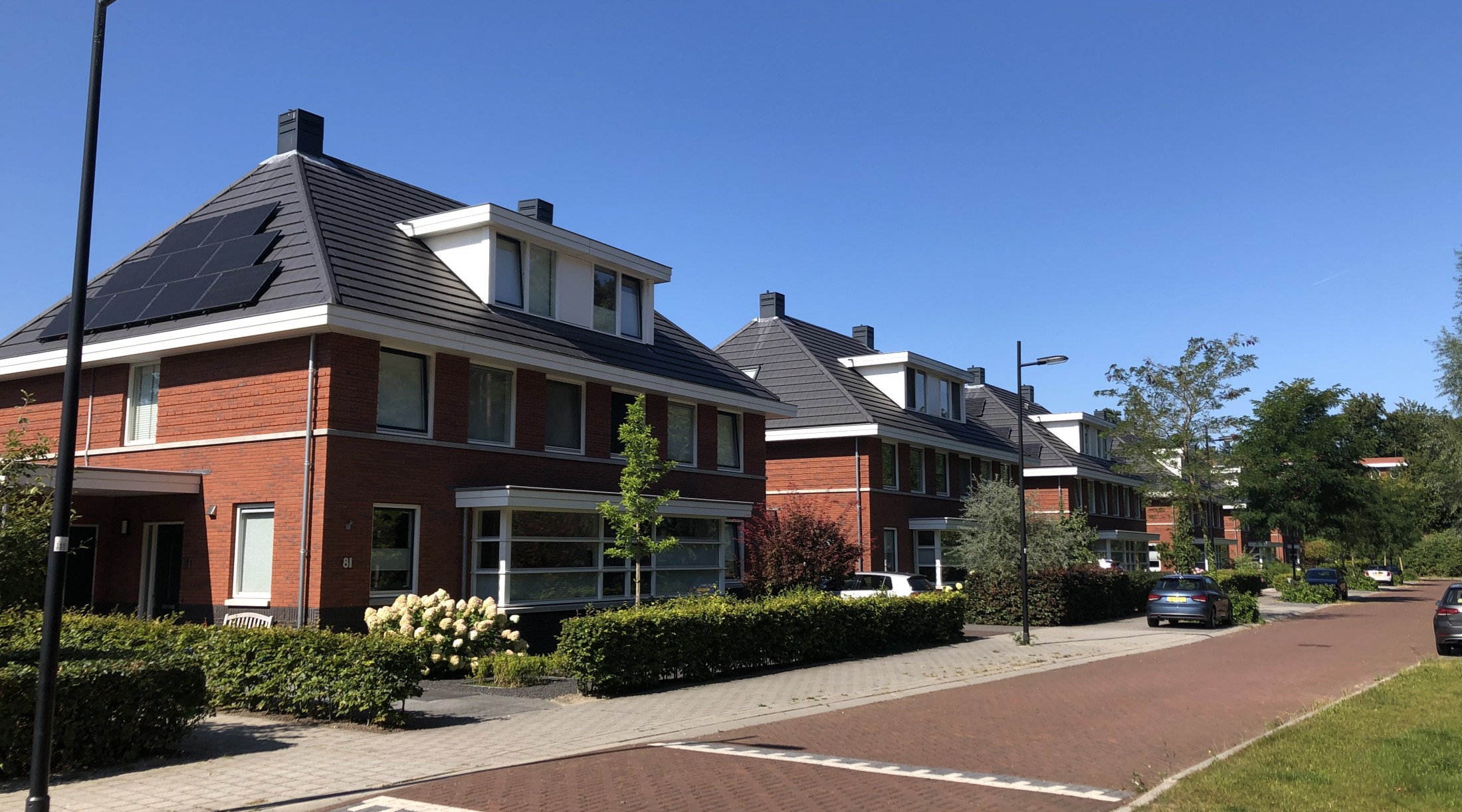 Woningen in de wijk Sterrenberg in Huis ter Heide (september 2021)